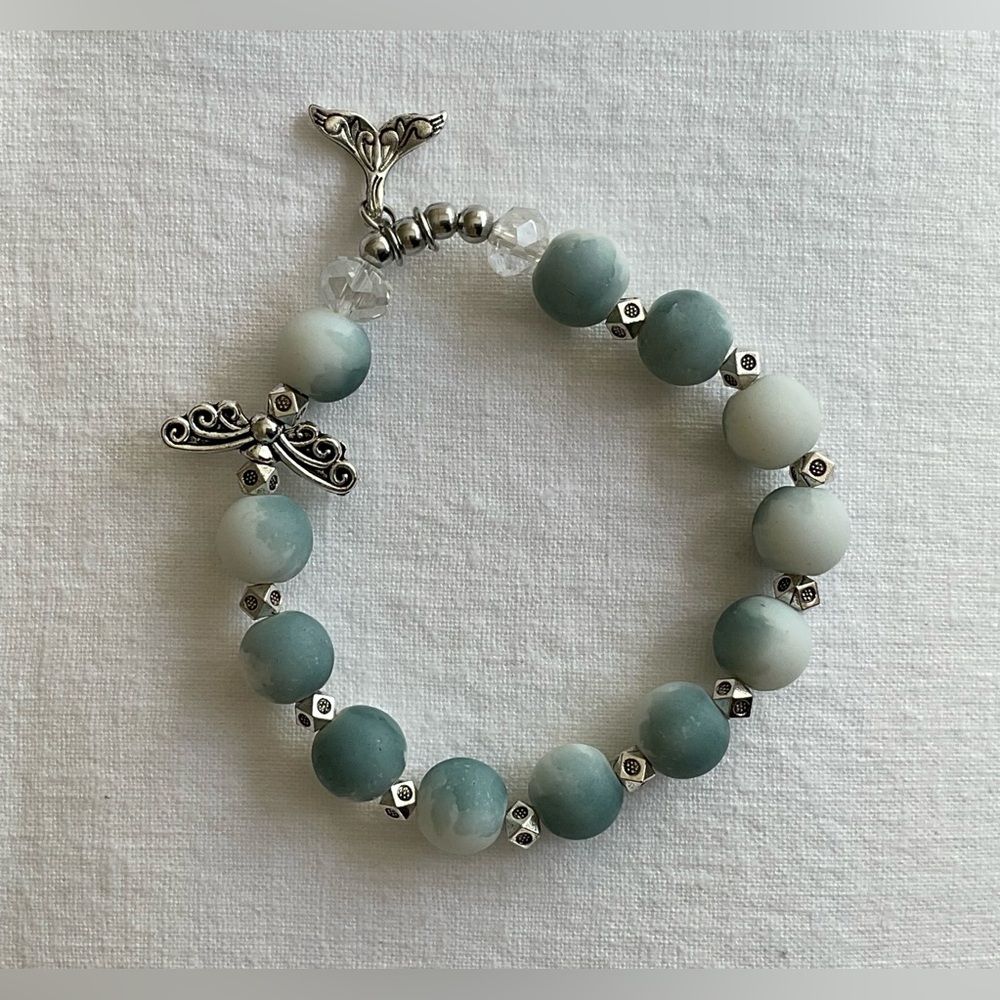 Beaded Bracelet with Charms